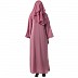 Arabian abaya with naqaab set- Puce Pink Arabian abaya with naqaab set- Puce Pink